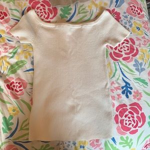 Madewell off the shoulder sweater top